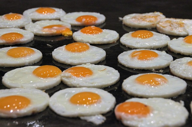 Fried egg buffet